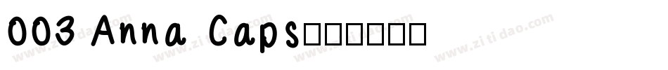003 Anna Caps字体转换